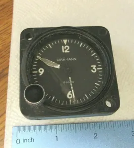 Wakmann 8 DAY CLOCK, Swiss Made (Aircraft Instrument)
